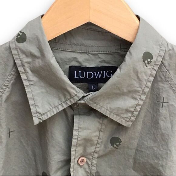 Ludwig Van Skull+ Beethoven Button Up Long Sleeve Shirt - Picture 7 of 15